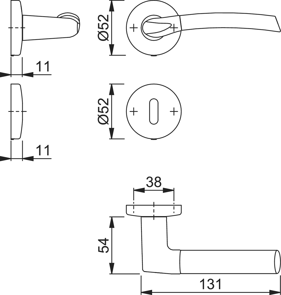 Detail Door Handle Autocad Nomer 11