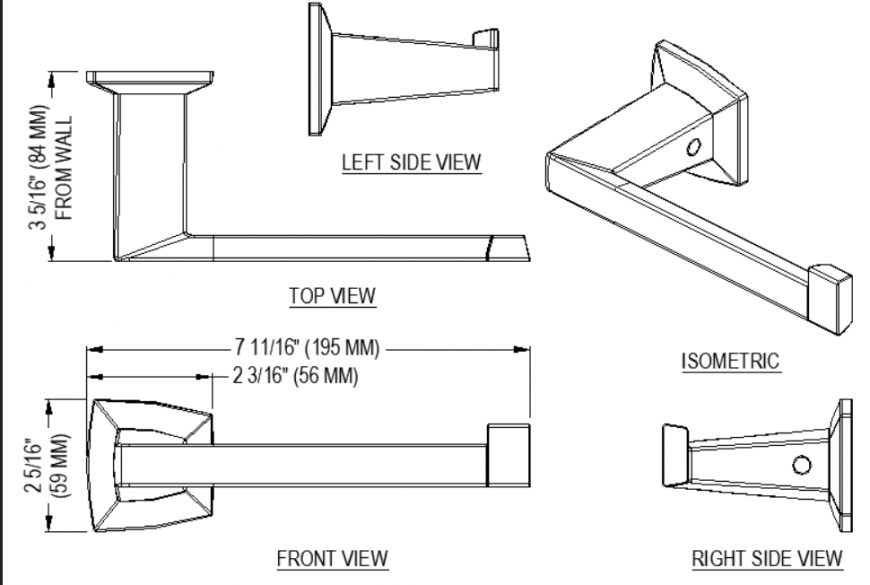 Detail Door Handle Autocad Nomer 13