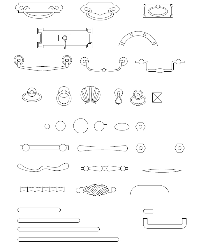 Detail Door Handle Autocad Nomer 14