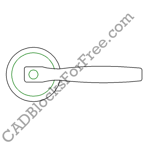 Detail Door Handle Autocad Nomer 22