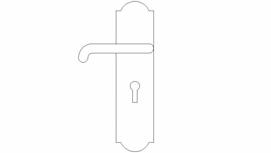 Detail Door Handle Autocad Nomer 27