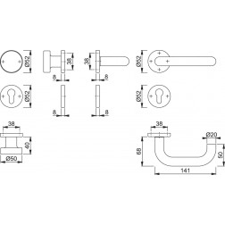 Detail Door Handle Autocad Nomer 53