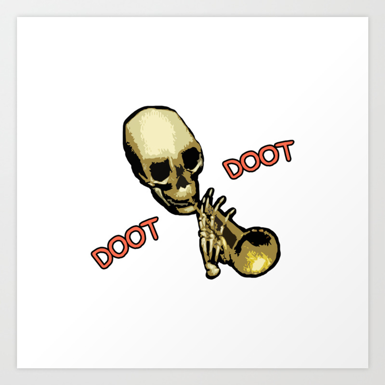 Detail Doot Doot Skull Nomer 6