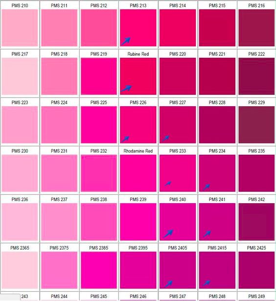 Farbpalette Pink - KibrisPDR