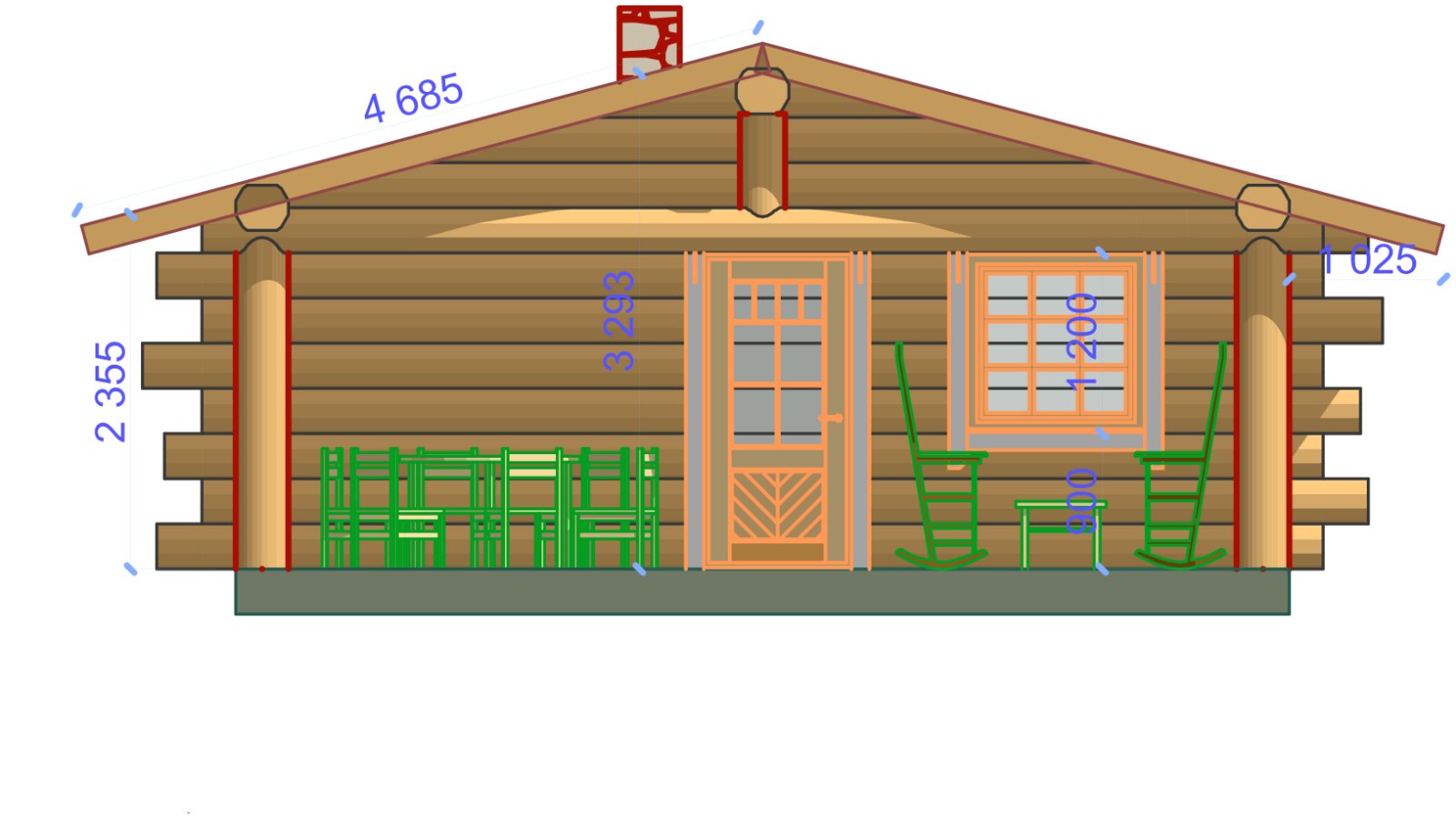 Detail Holzhaus Im Wald Nomer 2