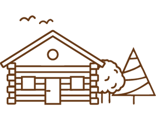 Detail Holzhaus Im Wald Nomer 3