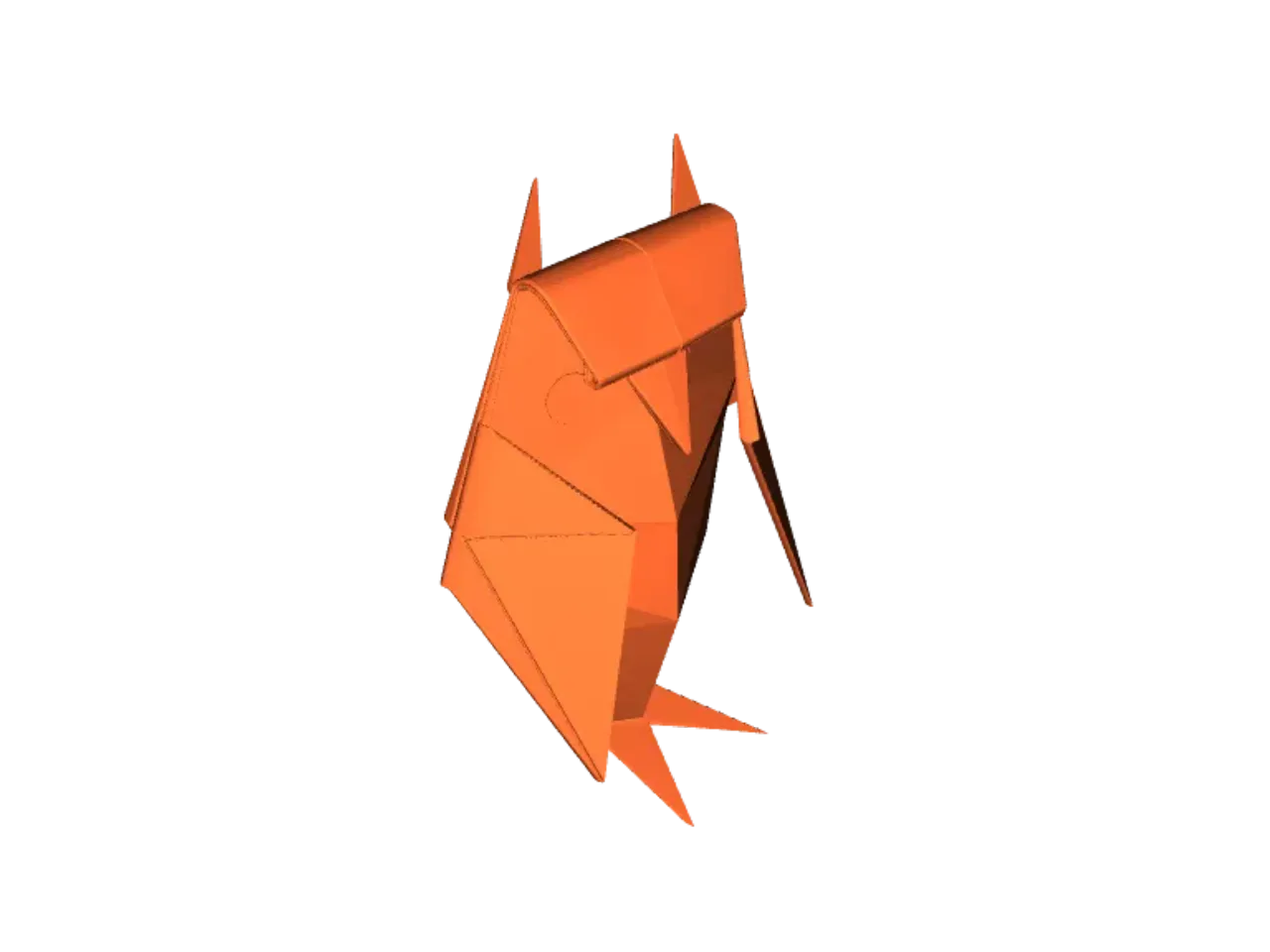 Detail Origami Eule 3d Nomer 4