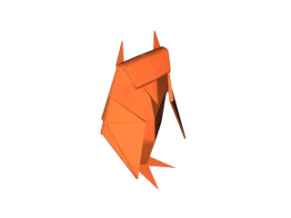 Detail Origami Eule 3d Nomer 6