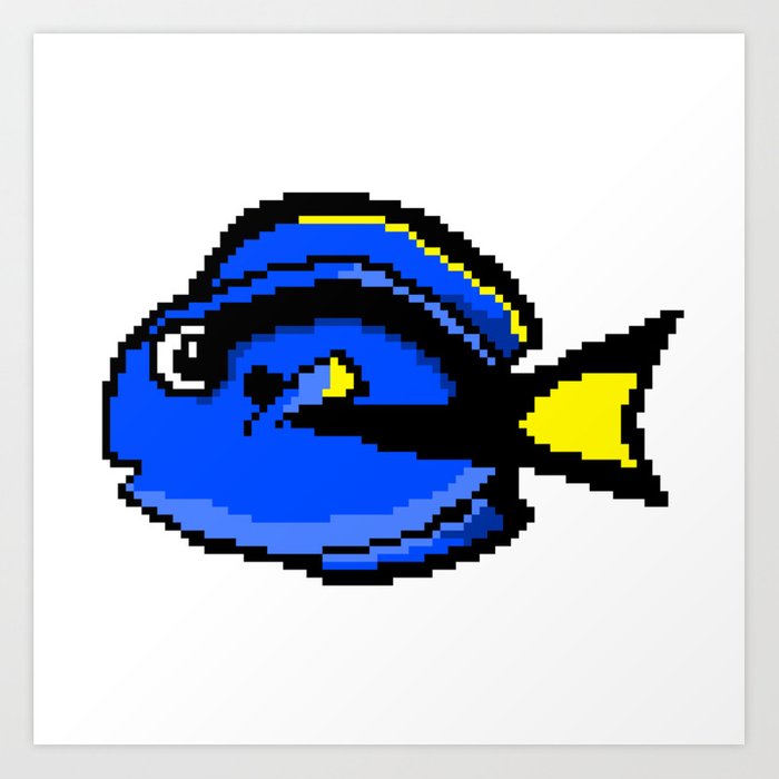 Detail Pixelart Fish Nomer 20