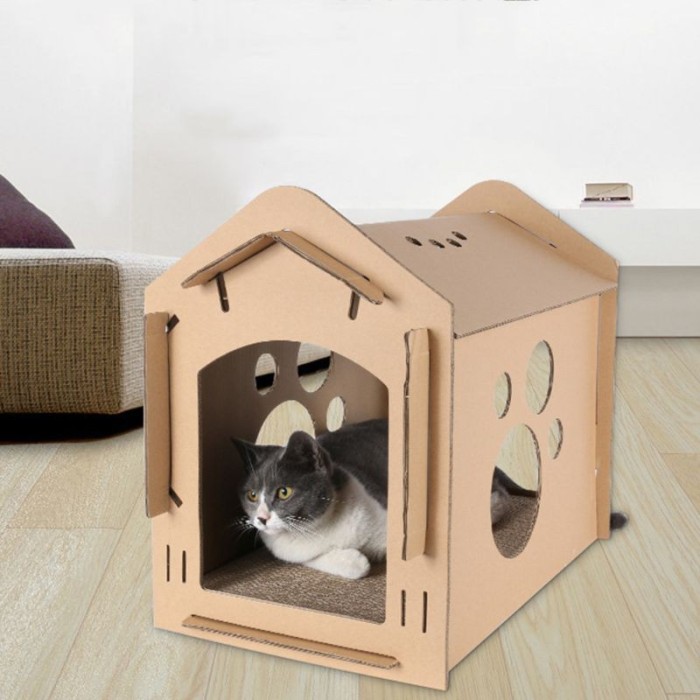 Detail Rumah Kucing Dari Kardus Nomer 21