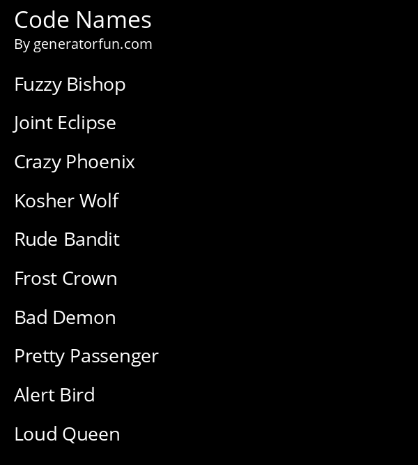 Detail Walkie Talkie Name Generator Nomer 55
