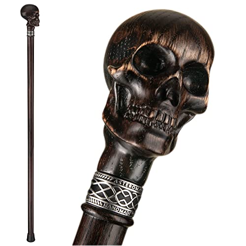 Detail Walking Cane With Skull Handle Nomer 18