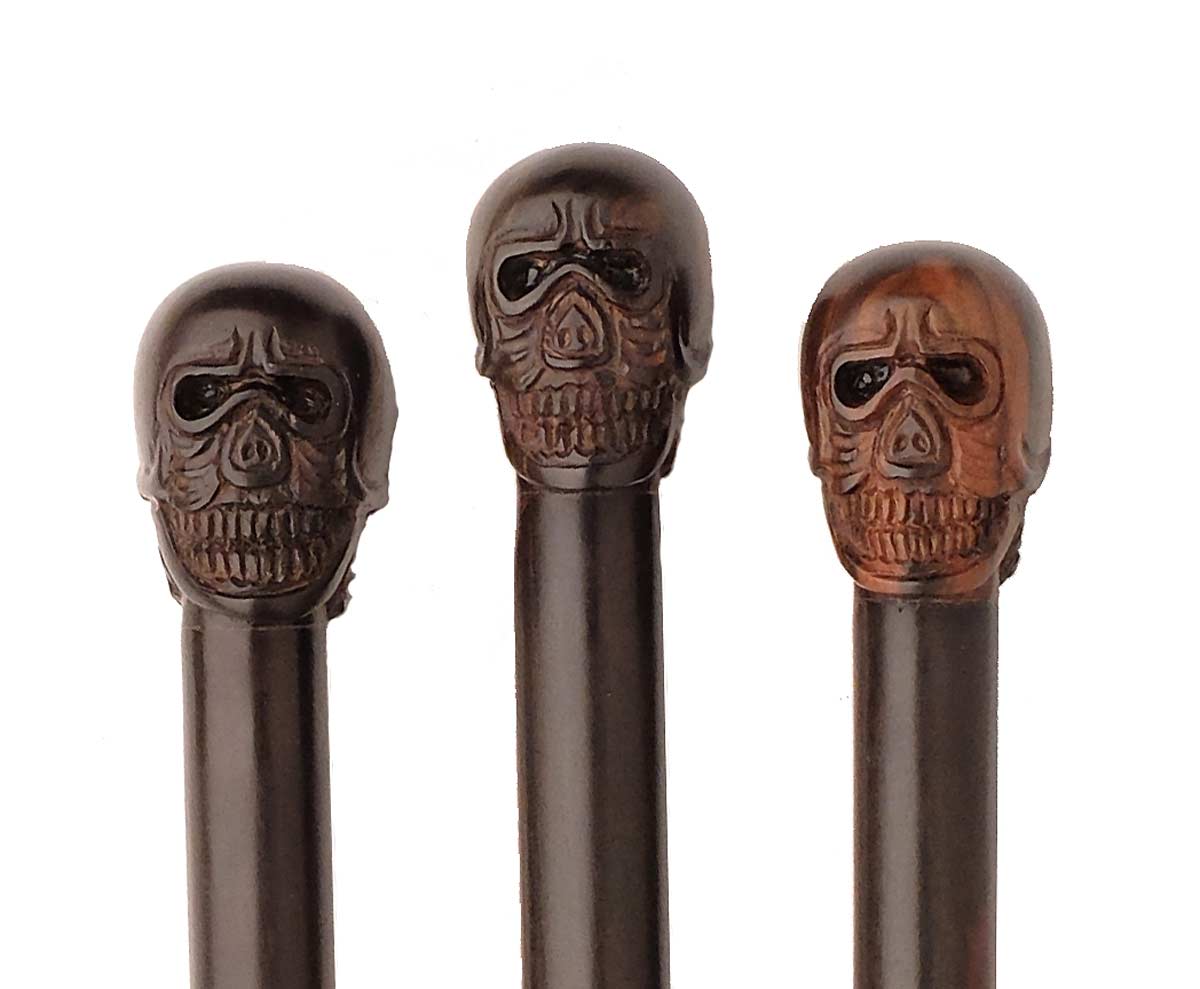 Detail Walking Cane With Skull Handle Nomer 31