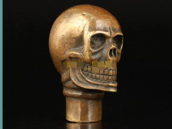 Detail Walking Cane With Skull Handle Nomer 39