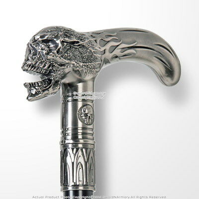 Detail Walking Cane With Skull Handle Nomer 10