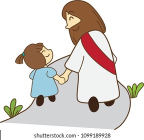 Detail Walking With Jesus Clipart Nomer 3