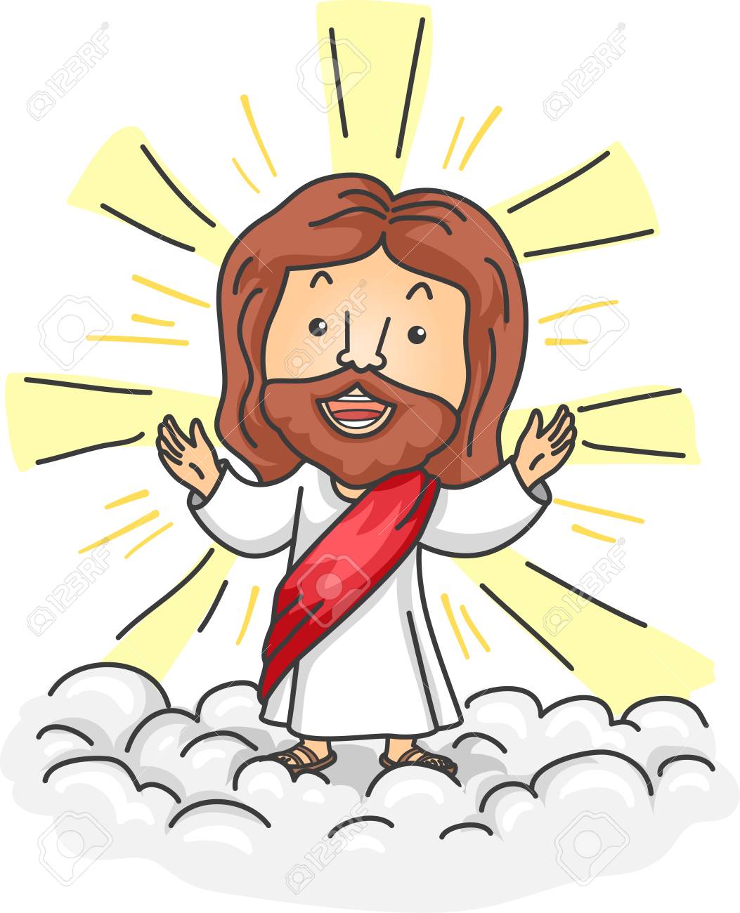 Detail Walking With Jesus Clipart Nomer 22