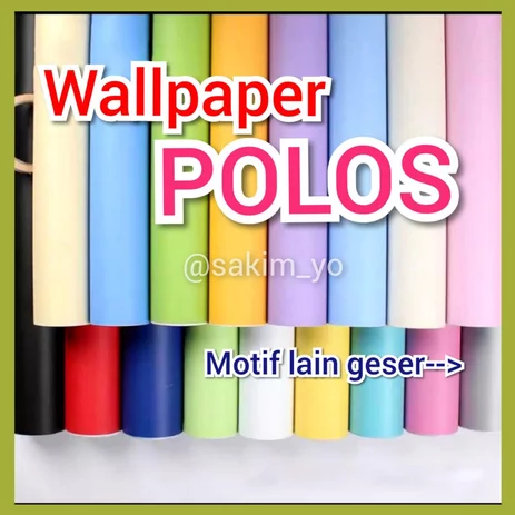 Detail Wall Sticker Polos Nomer 41