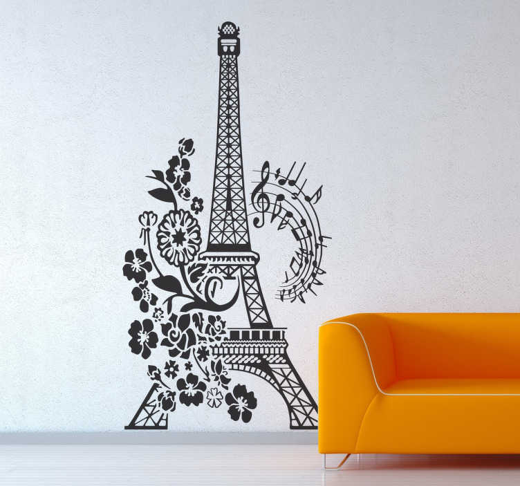 Detail Wall Stickers Eiffel Tower Nomer 11