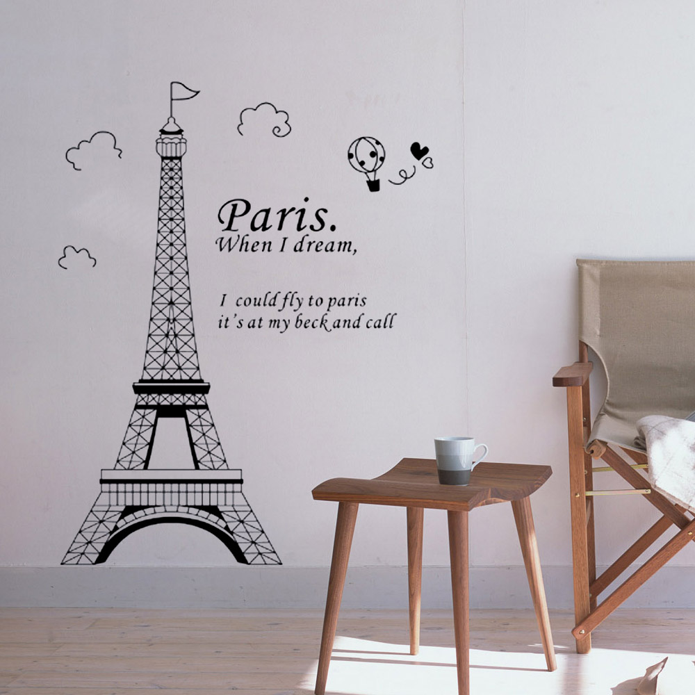 Detail Wall Stickers Eiffel Tower Nomer 17