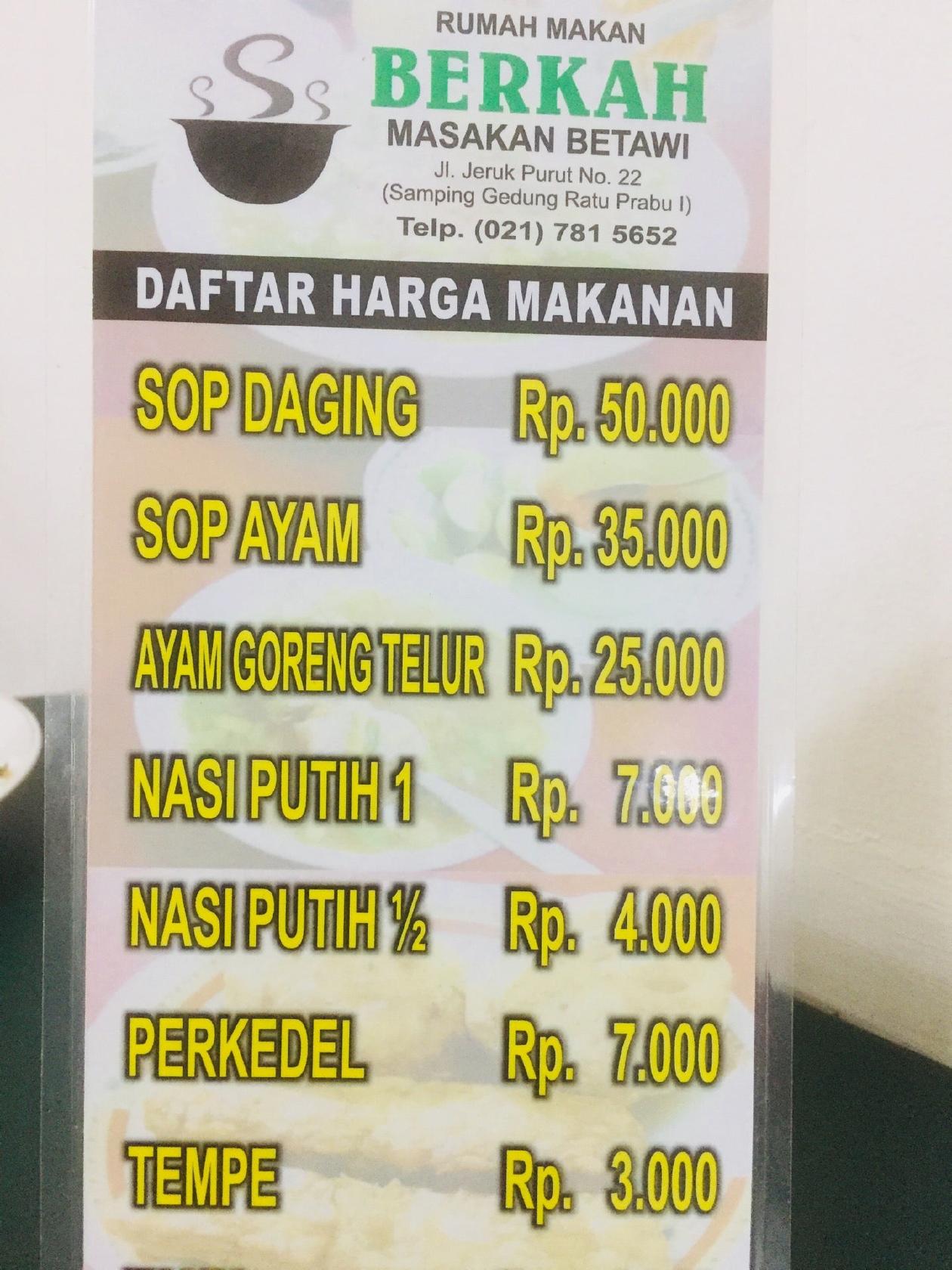 Detail Rumah Makan Berkah Nomer 46