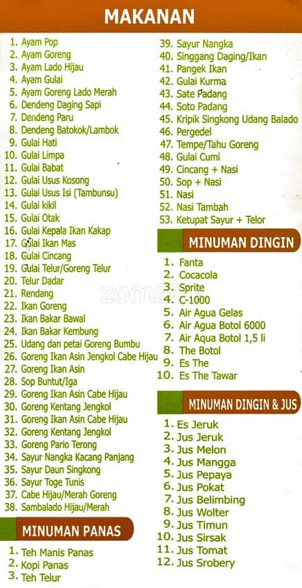 Detail Rumah Makan Bundo Kanduang Nomer 52