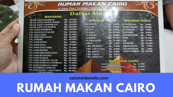 Detail Rumah Makan Cairo Malang Nomer 5