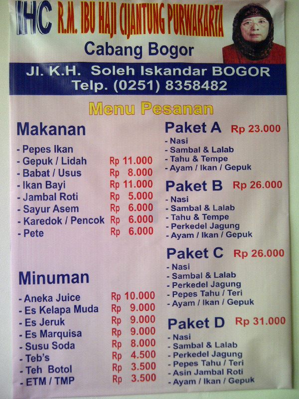 Detail Rumah Makan Cijantung Nomer 27