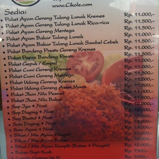 Detail Rumah Makan Cikole Nomer 17