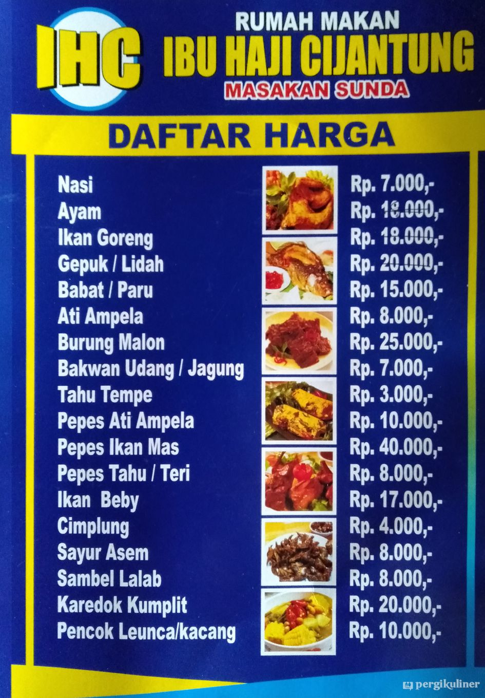 Detail Rumah Makan Ibu Haji Cijantung Nomer 14