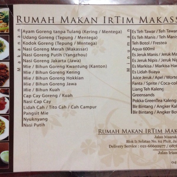 Detail Rumah Makan Irtim Nomer 23