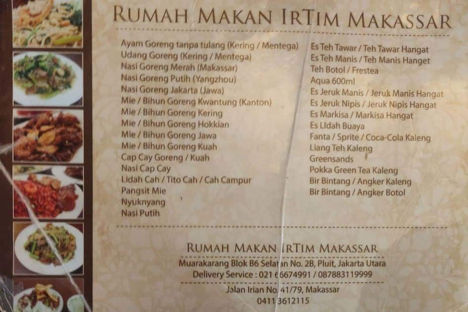 Detail Rumah Makan Irtim Nomer 5