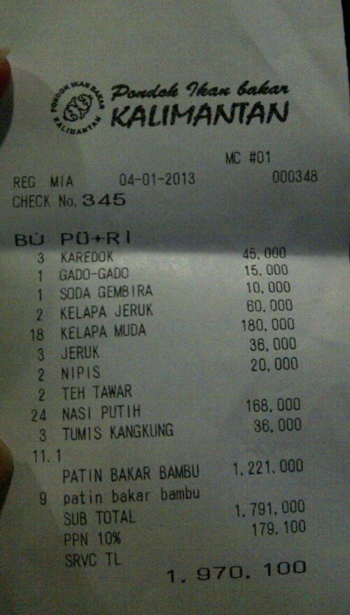 Detail Rumah Makan Kalimantan Cimanggis Nomer 16