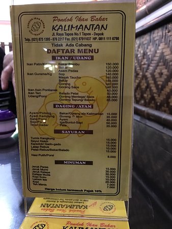 Detail Rumah Makan Kalimantan Cimanggis Nomer 21