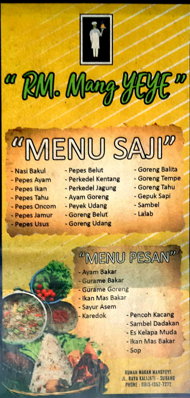 Detail Rumah Makan Mang Yeye Nomer 24