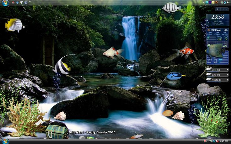 Detail Wallpaper Aquarium 3d Bergerak Nomer 34