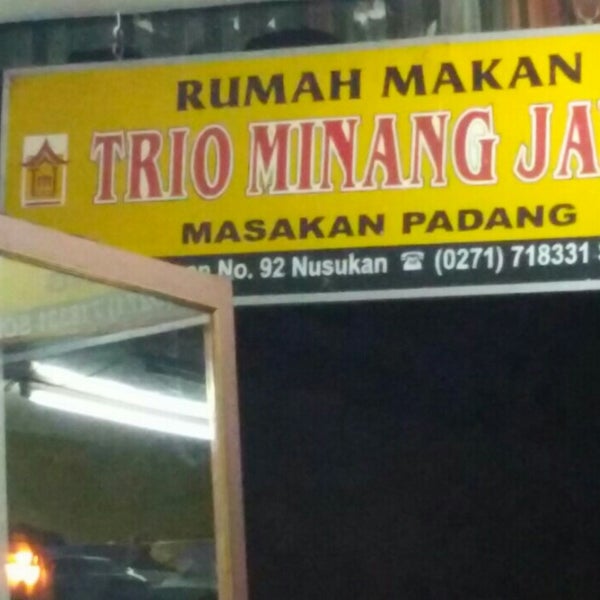 Detail Rumah Makan Minang Jaya Nomer 27