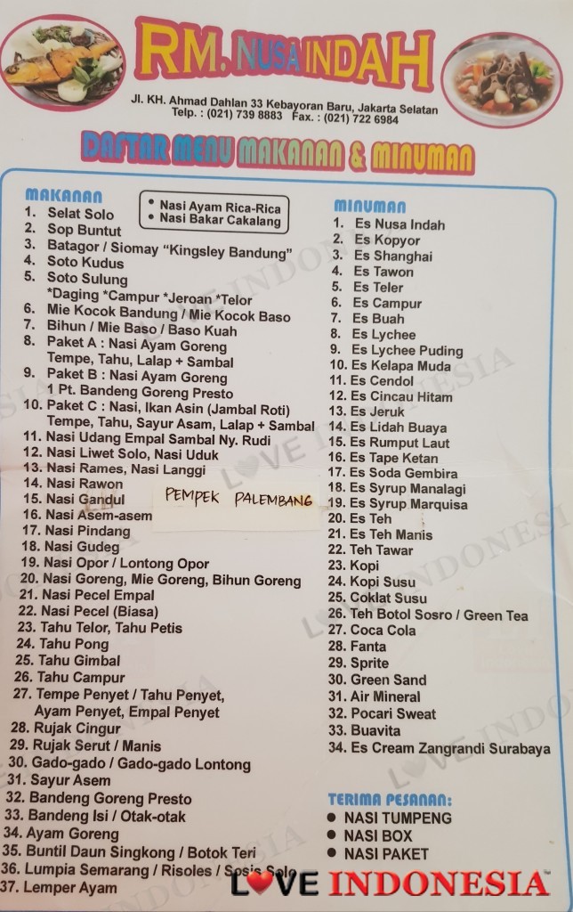 Detail Rumah Makan Nusa Indah Nomer 14