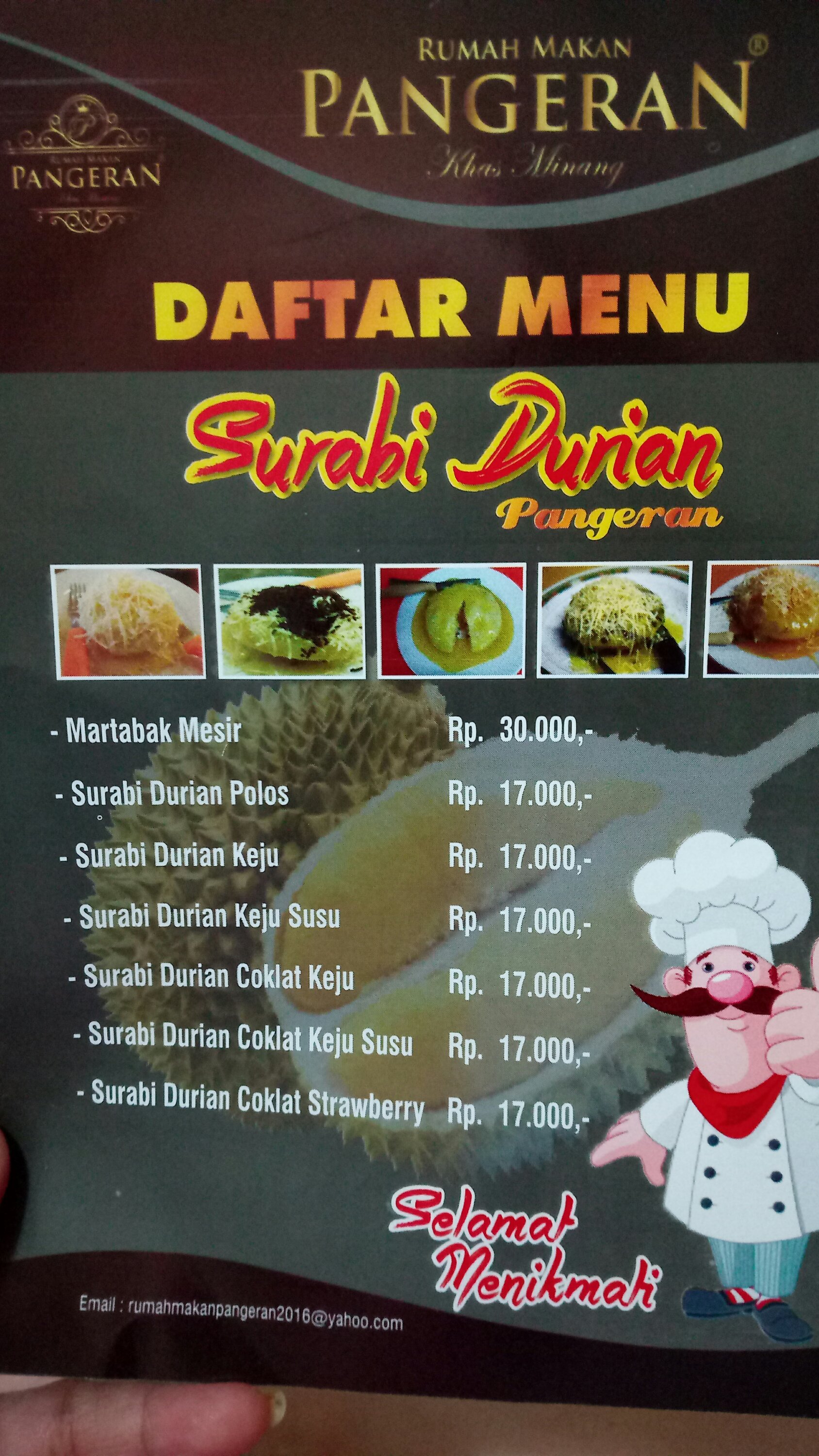 Detail Rumah Makan Padang Pangeran Nomer 22