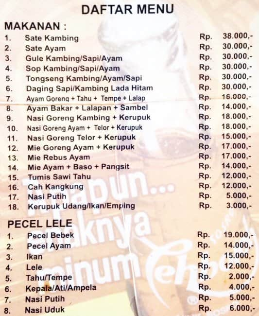 Detail Rumah Makan Pak Kumis Nomer 13