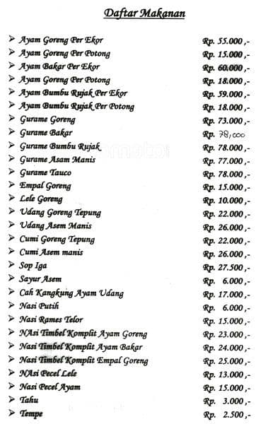 Detail Rumah Makan Pondok Bambu Nomer 31