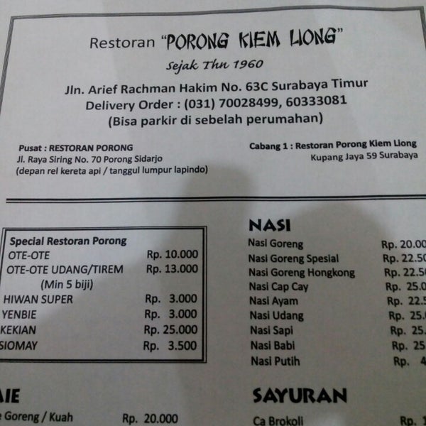 Detail Rumah Makan Porong Nomer 20