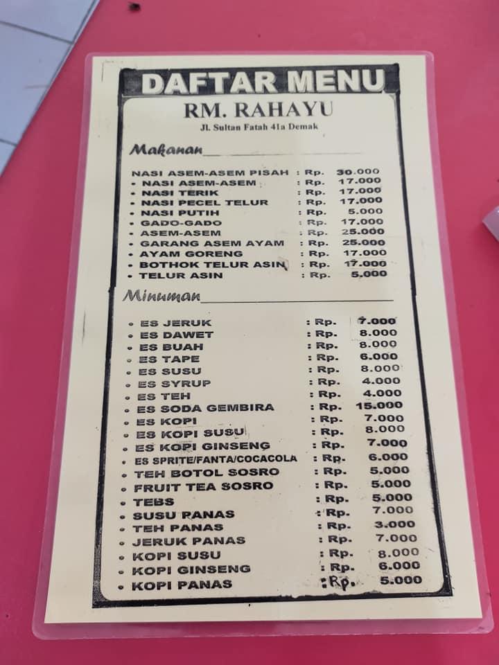 Detail Rumah Makan Rahayu Nomer 17