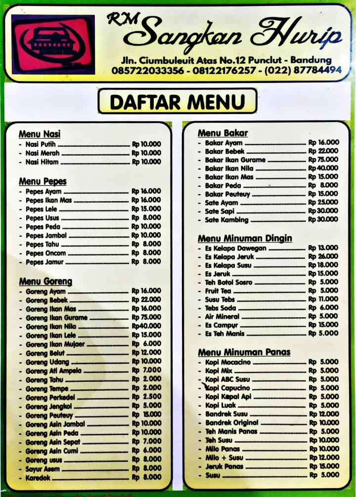 Detail Rumah Makan Sangkan Hurip Nomer 10