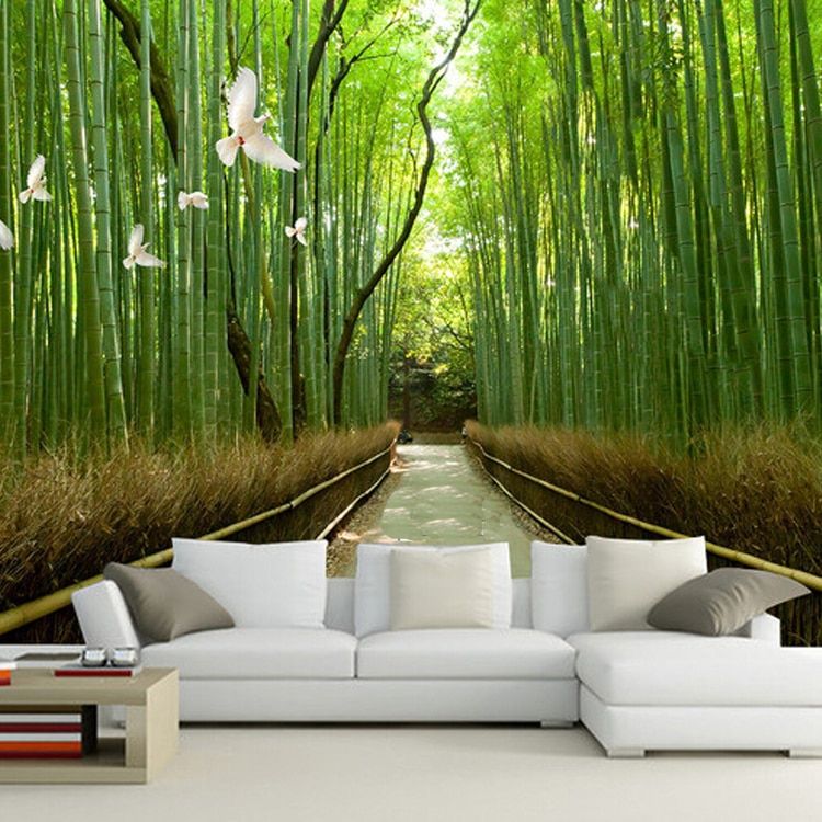 Detail Wallpaper Bambu 3d Nomer 2