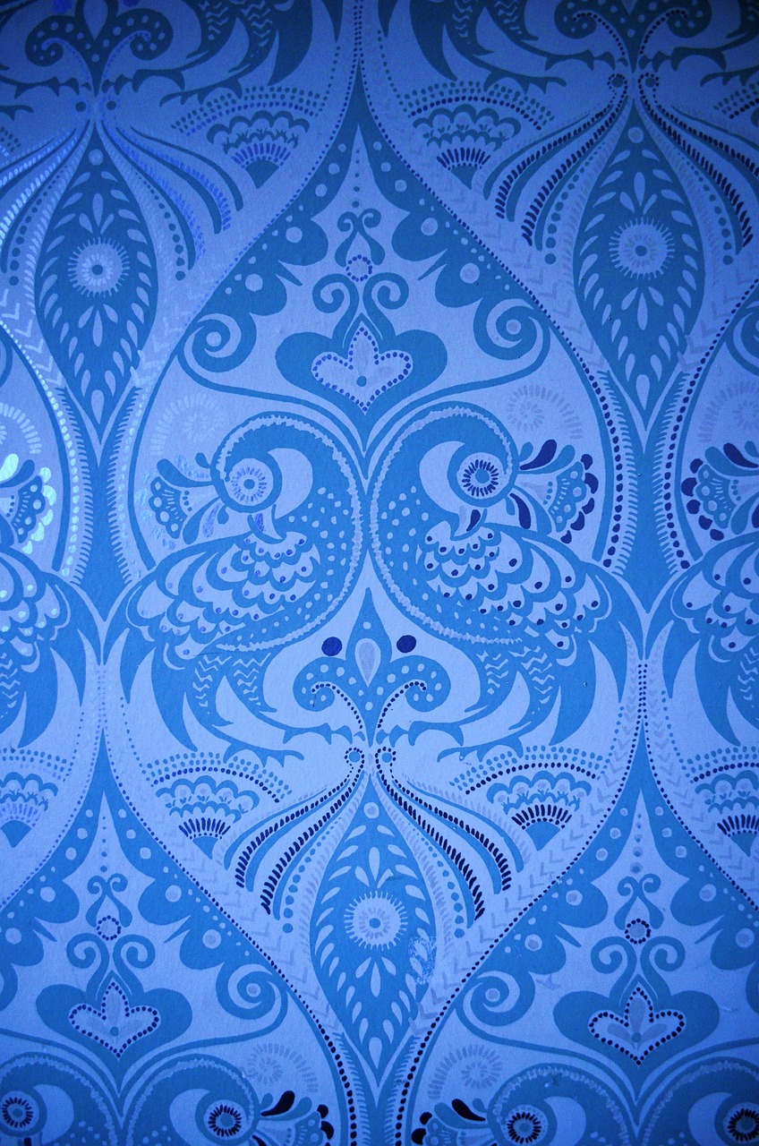 Detail Wallpaper Batik Biru Nomer 4