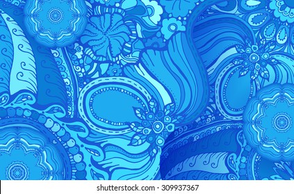 Detail Wallpaper Batik Biru Nomer 56