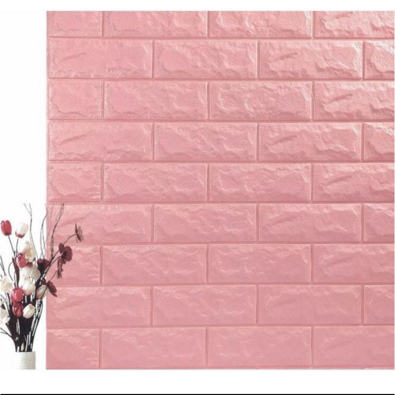 Detail Wallpaper Batu Bata Pink Nomer 11