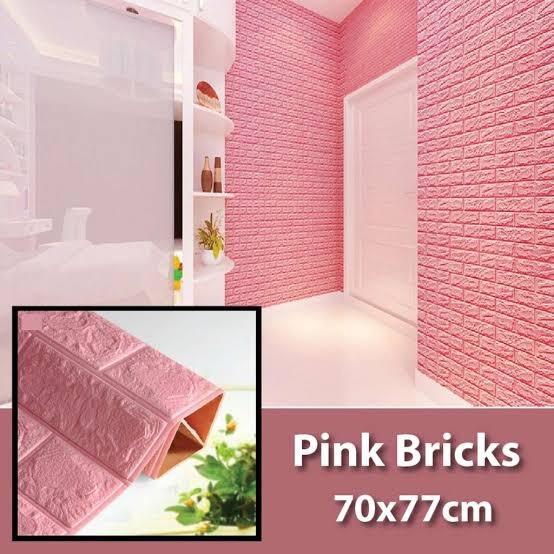 Detail Wallpaper Batu Bata Pink Nomer 54