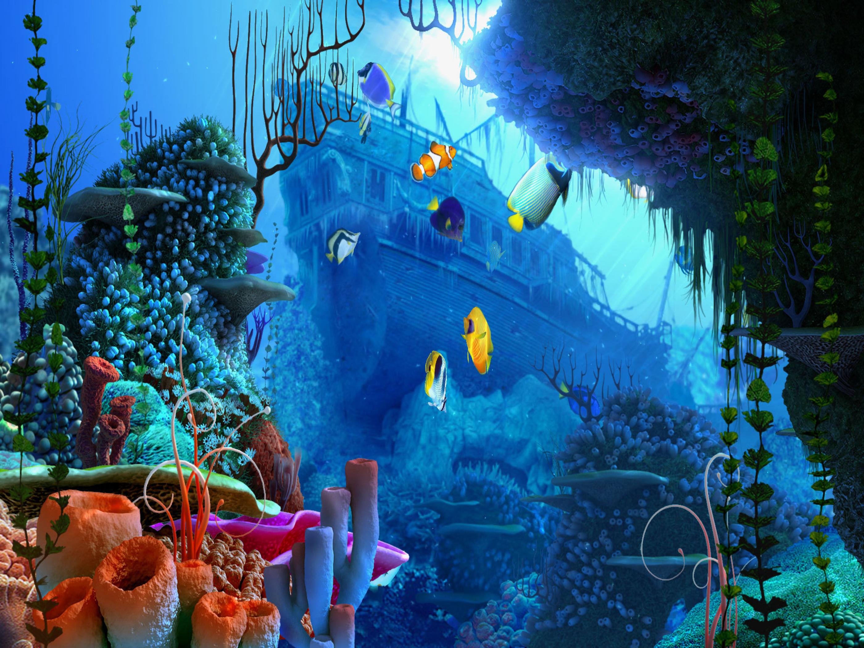 Detail Wallpaper Bergerak Aquarium Nomer 3